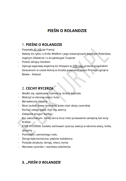 Podgląd Pieśń o Rolandzie